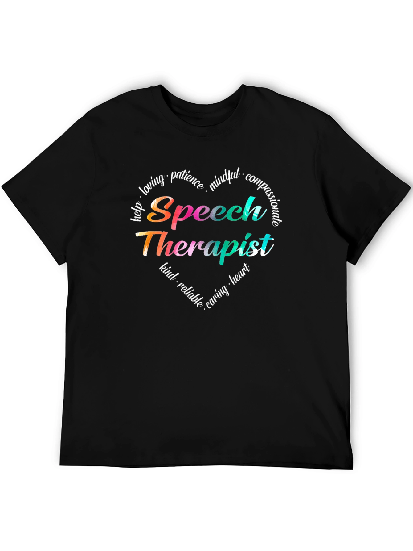 Speech Therapist Heart Tee - Caring SLP Gift