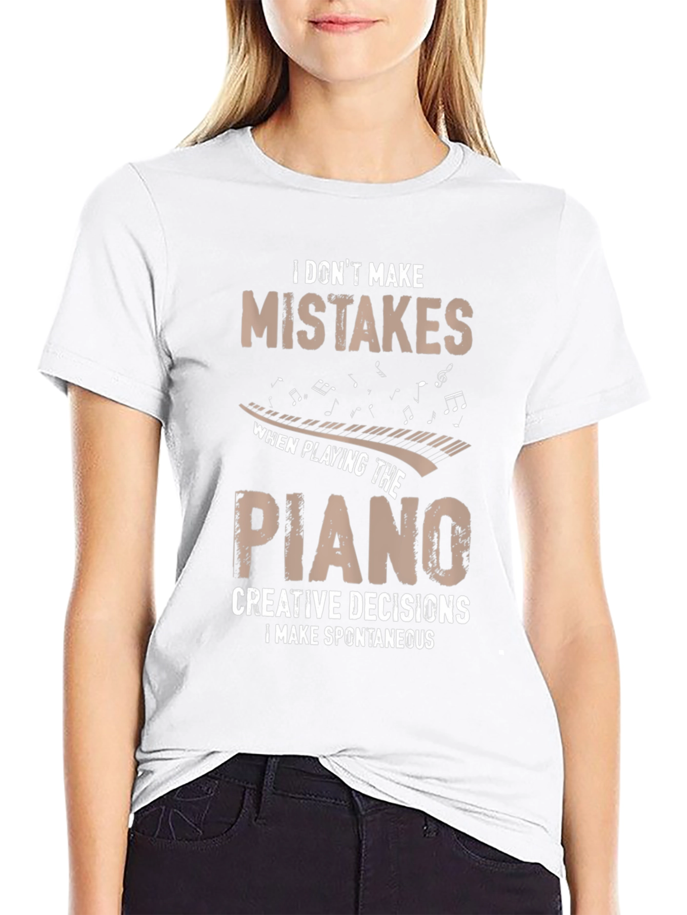 Funny Piano Player T-Shirt - Creative Decisions
