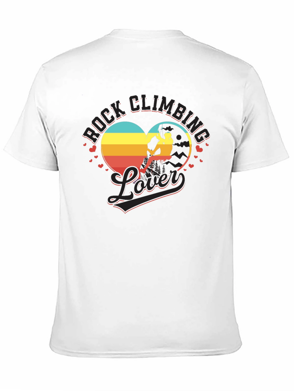 Rock Climbing Lover T-Shirt - Heart Design