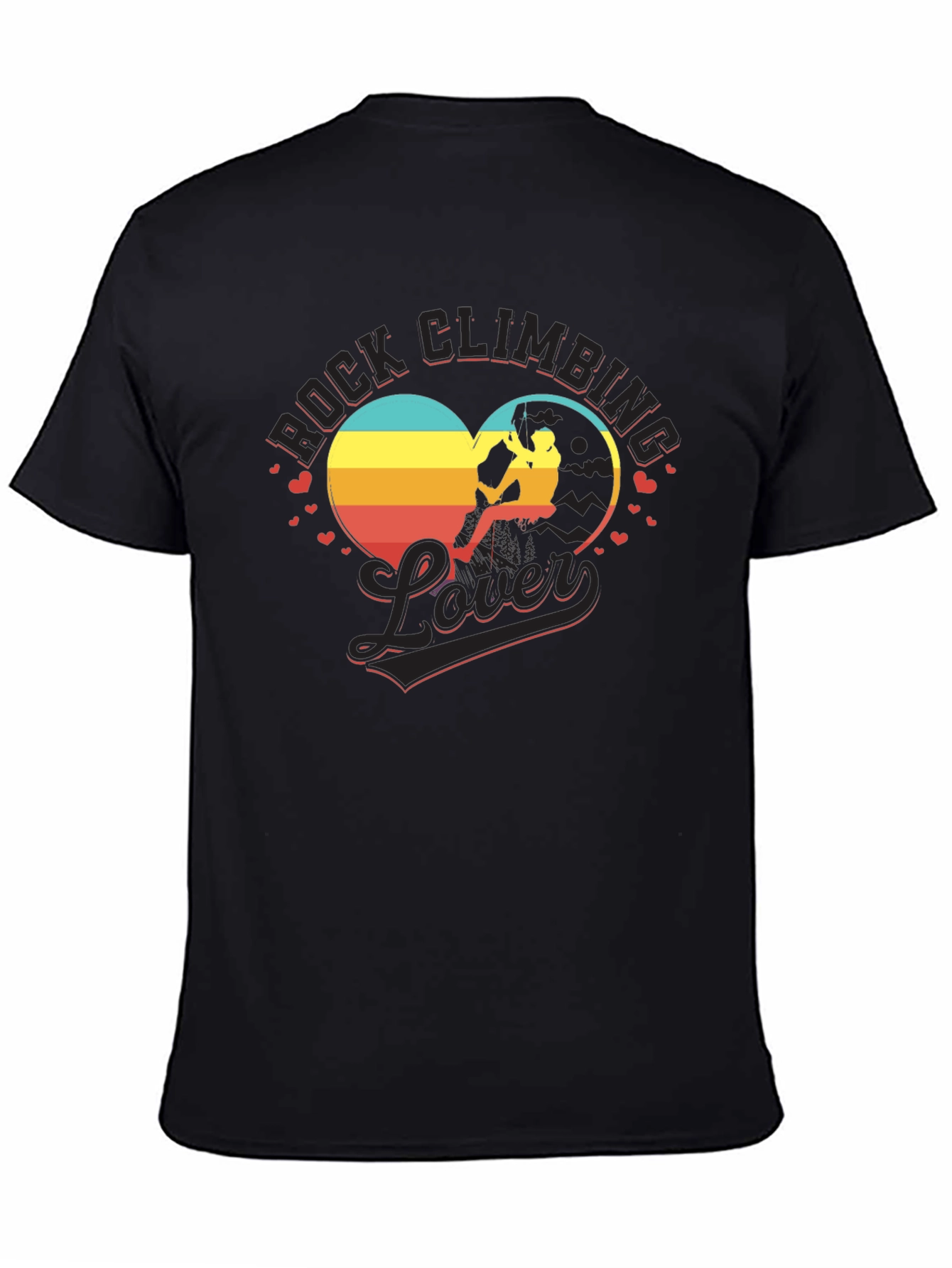 Rock Climbing Lover T-Shirt - Heart Design