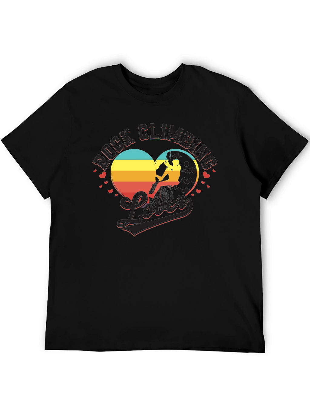 Rock Climbing Lover T-Shirt - Heart Design