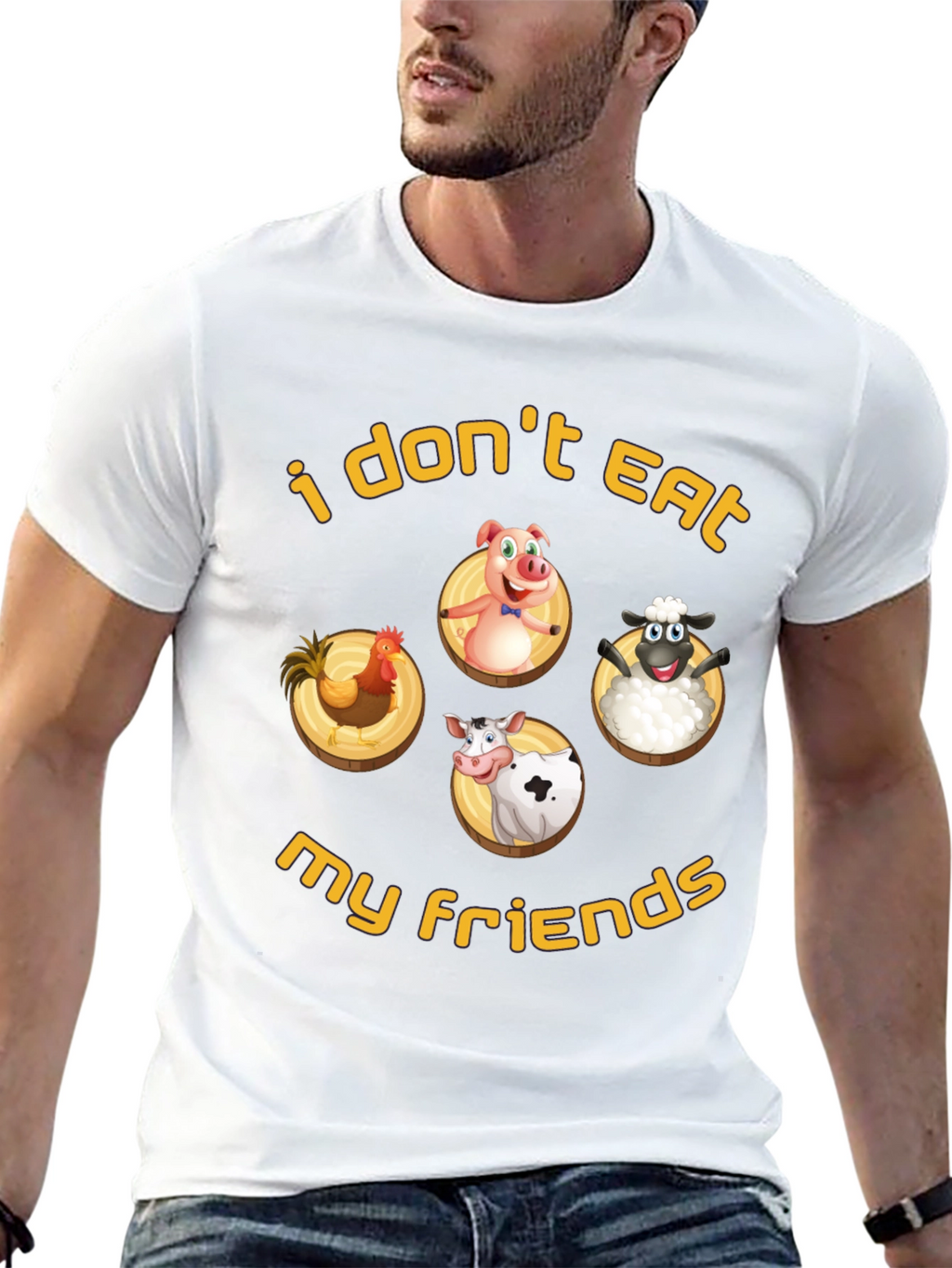 Vegan T-Shirt: I Dont Eat My Friends