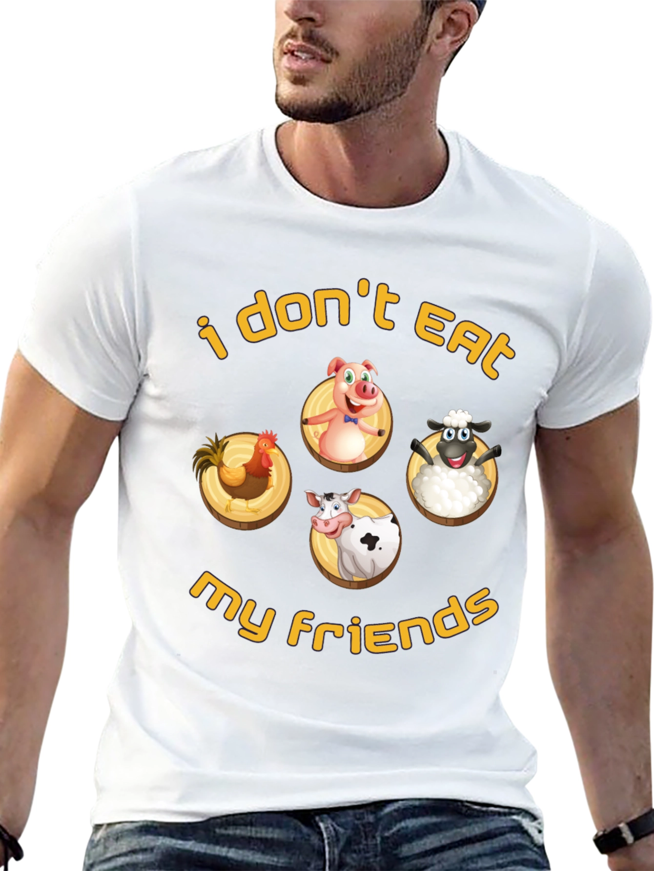 Vegan T-Shirt: I Dont Eat My Friends