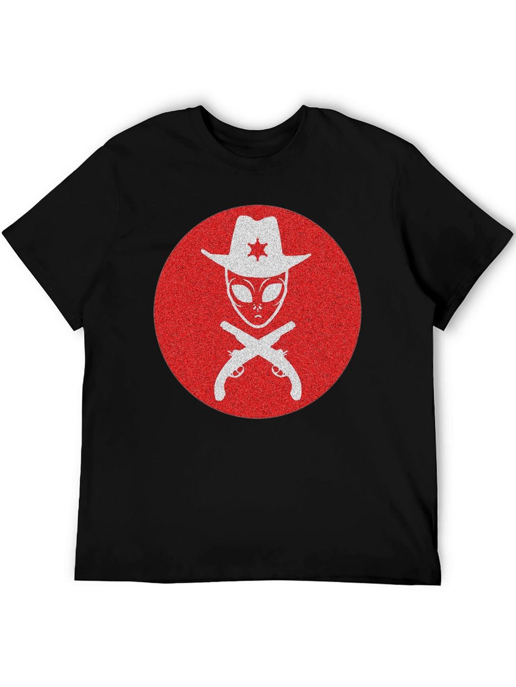 Alien Sheriff T-Shirt - Western Sci-Fi Graphic Tee