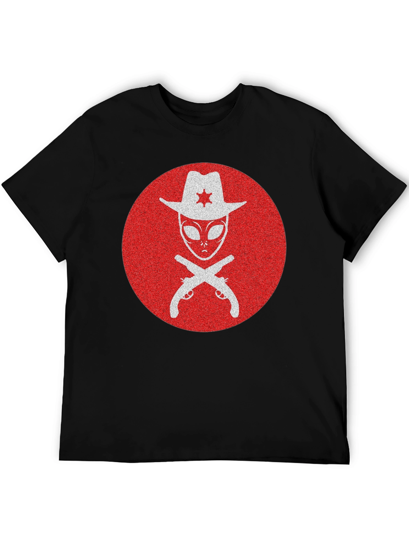 Alien Sheriff T-Shirt - Western Sci-Fi Graphic Tee