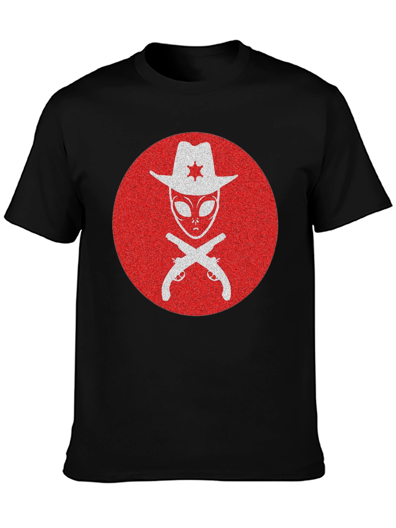 Alien Sheriff T-Shirt - Western Sci-Fi Graphic Tee