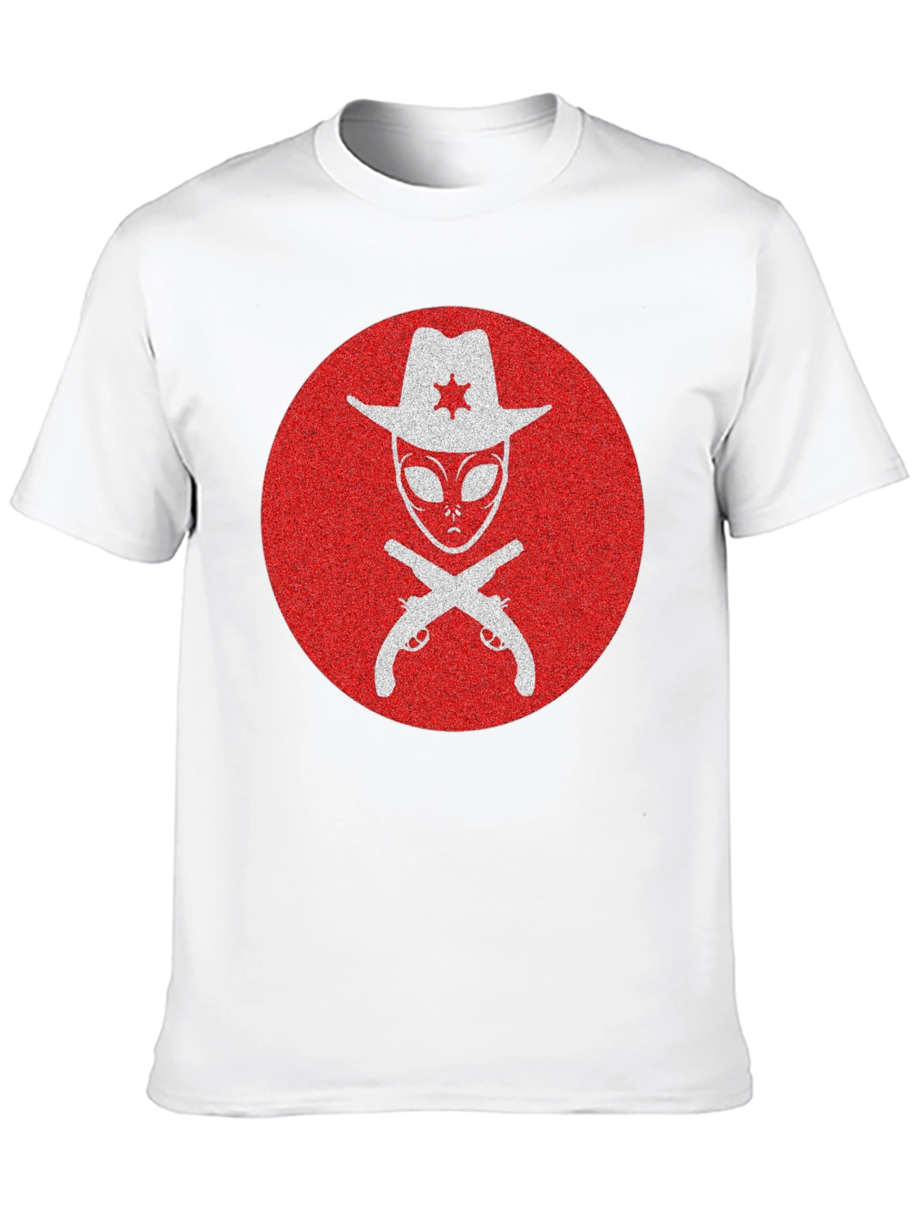 Alien Sheriff T-Shirt - Western Sci-Fi Graphic Tee