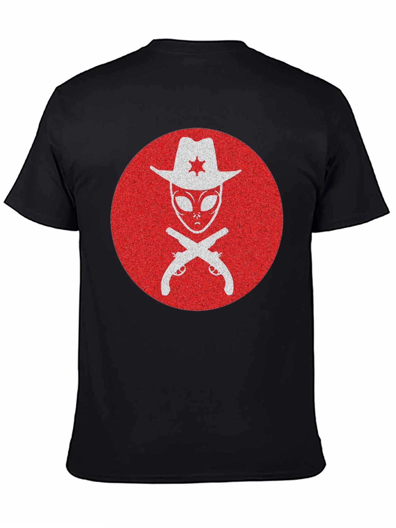 Alien Sheriff T-Shirt - Western Sci-Fi Graphic Tee