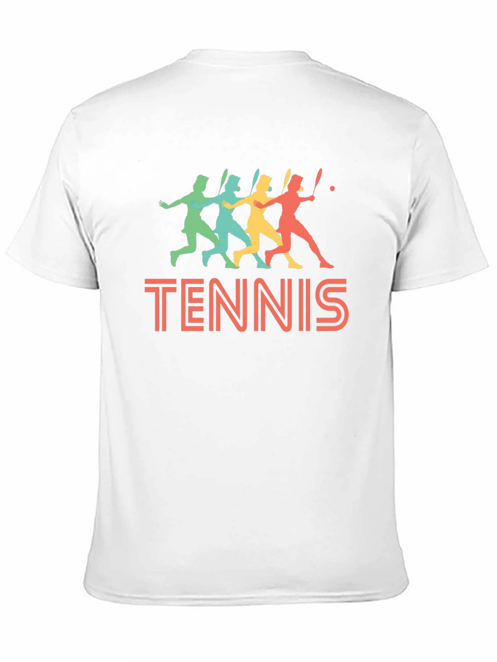 Retro Tennis Player Graphic T-Shirt