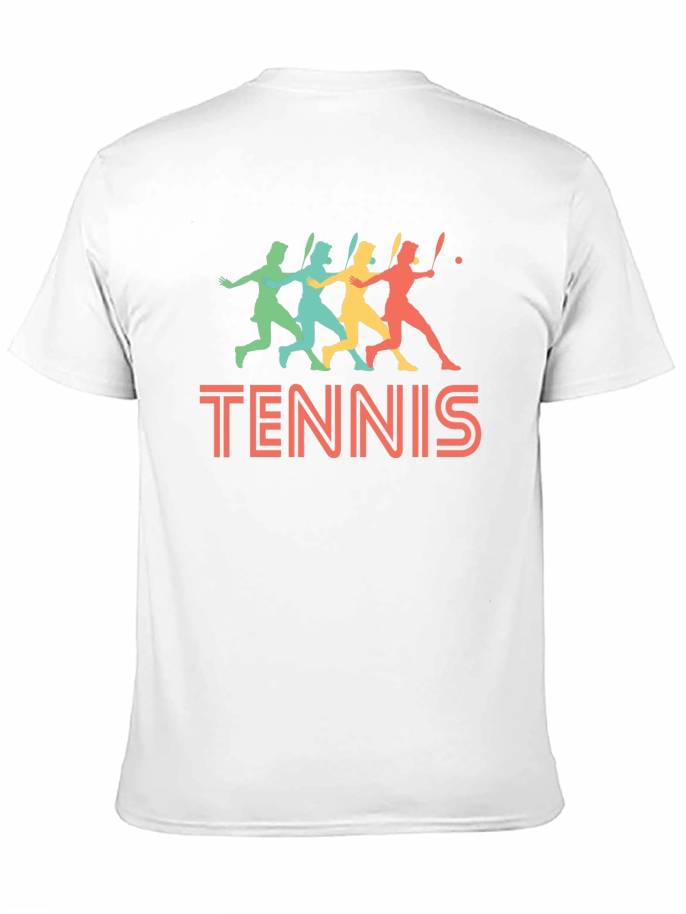 Retro Tennis Player Graphic T-Shirt