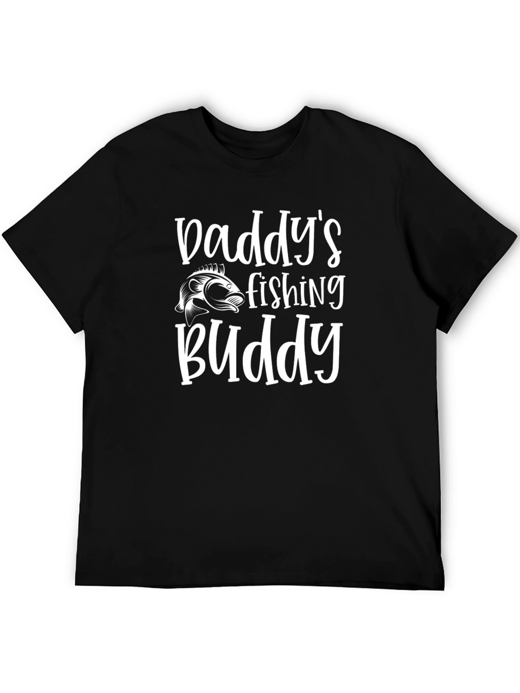 Daddys Fishing Buddy Black T-Shirt