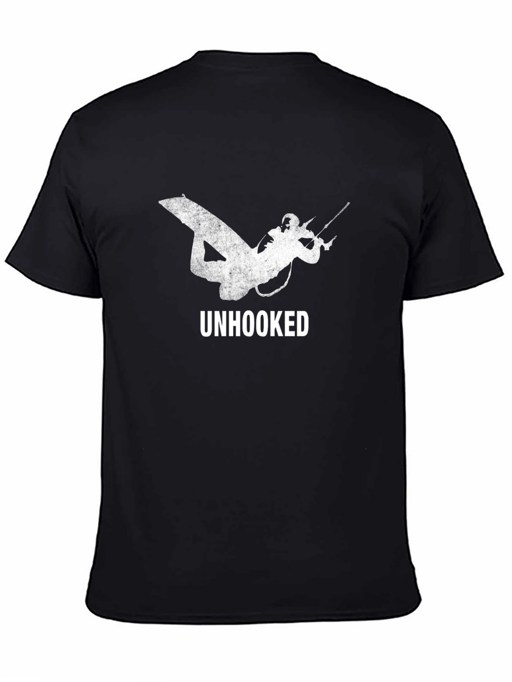 Unhooked Kitesurfing Graphic Tee - Black