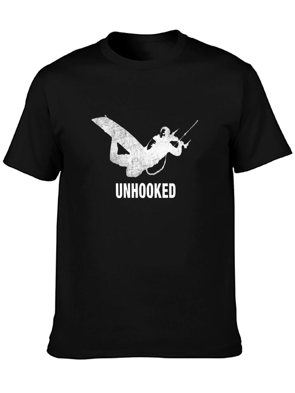 Unhooked Kitesurfing Graphic Tee - Black