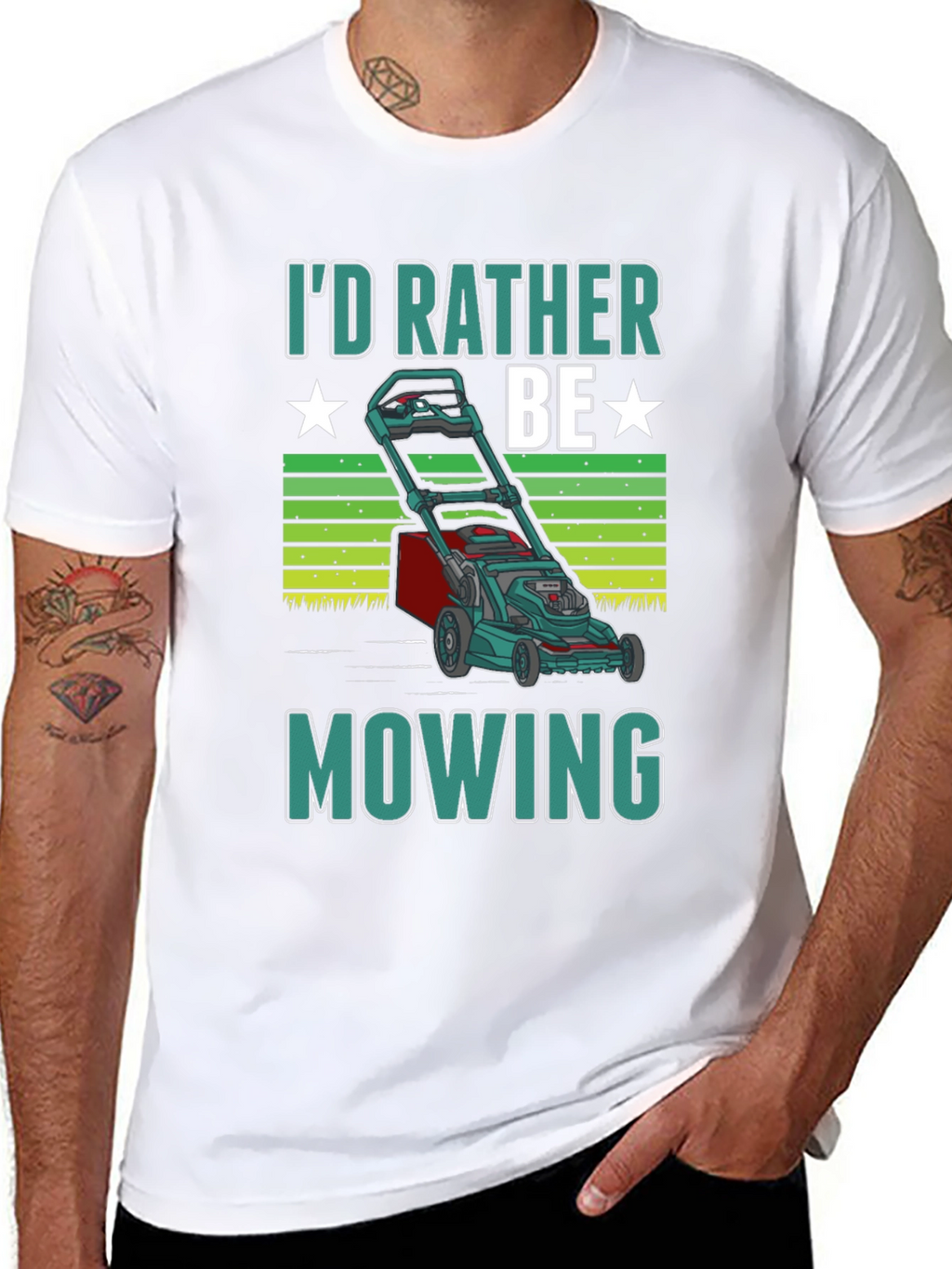 Id Rather Be Mowing T-Shirt