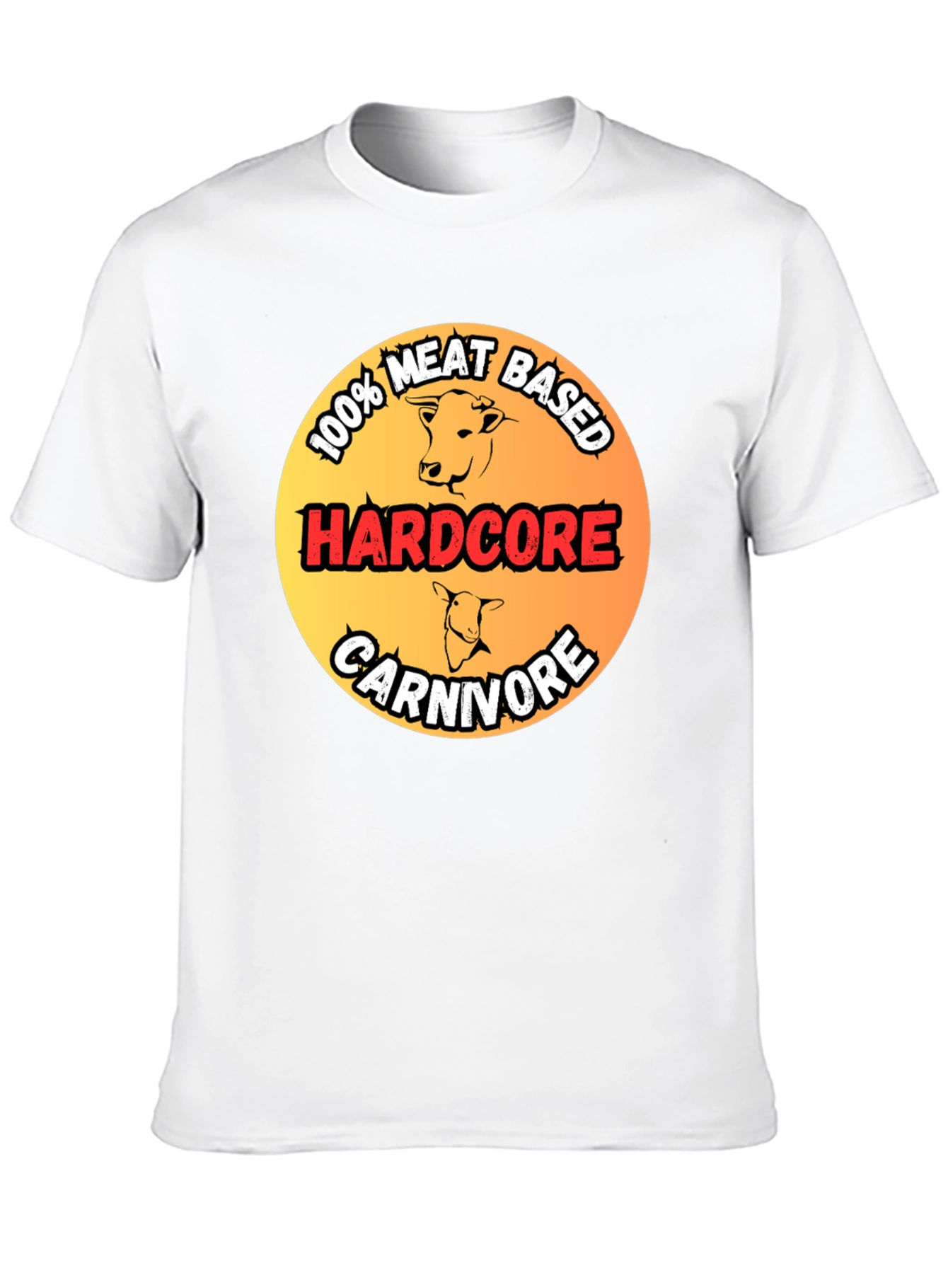 Hardcore Carnivore 100% Meat Based Black T-Shirt