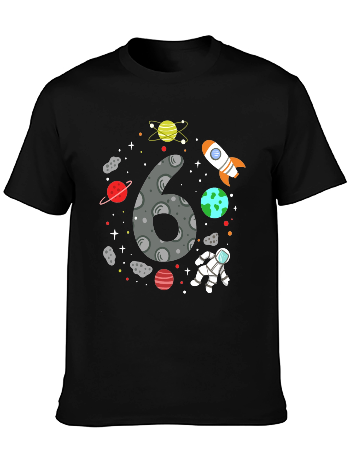 Cosmic 6th Birthday T-Shirt