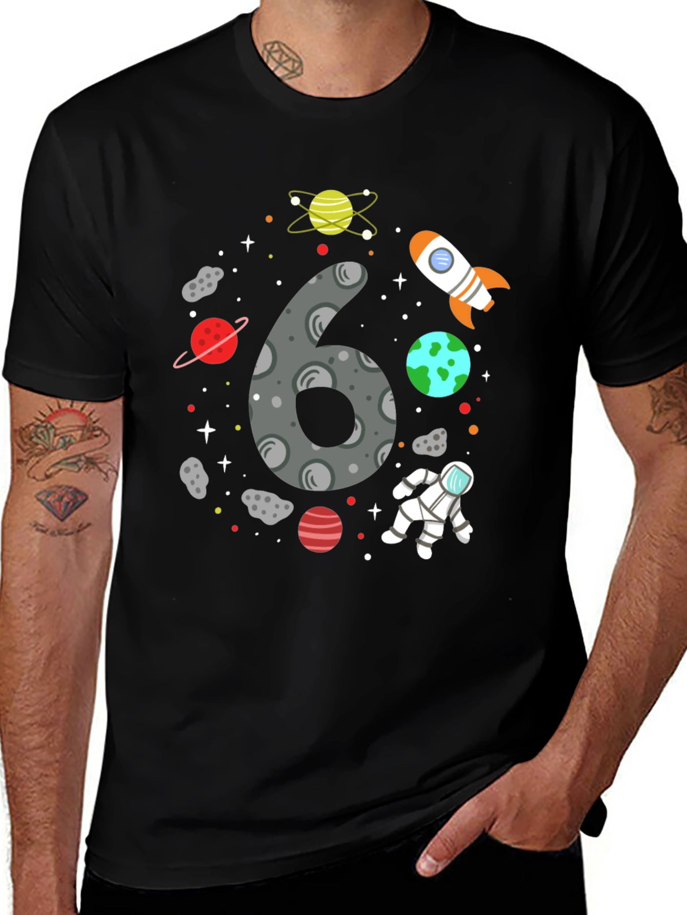 Cosmic 6th Birthday T-Shirt