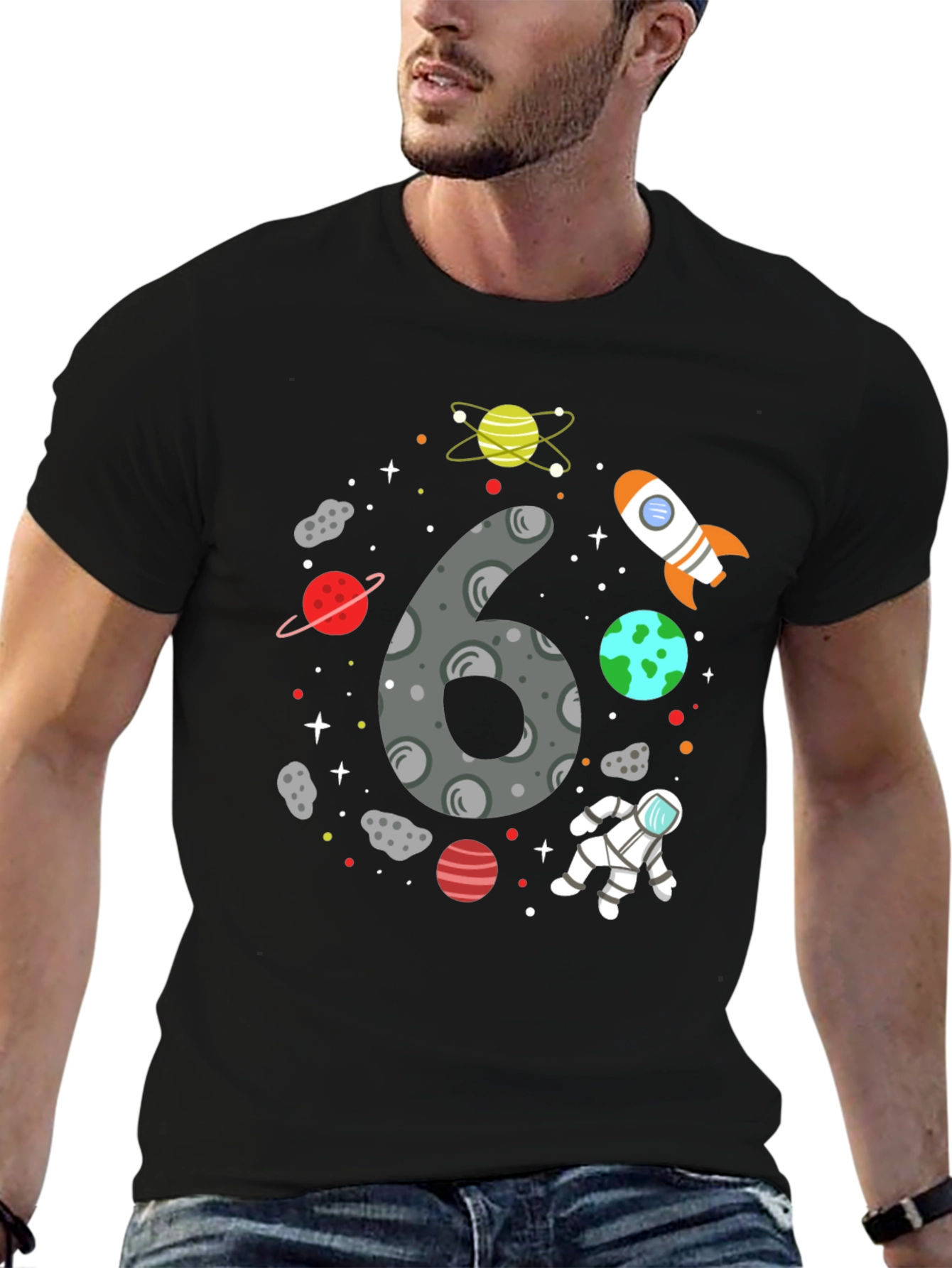 Cosmic 6th Birthday T-Shirt