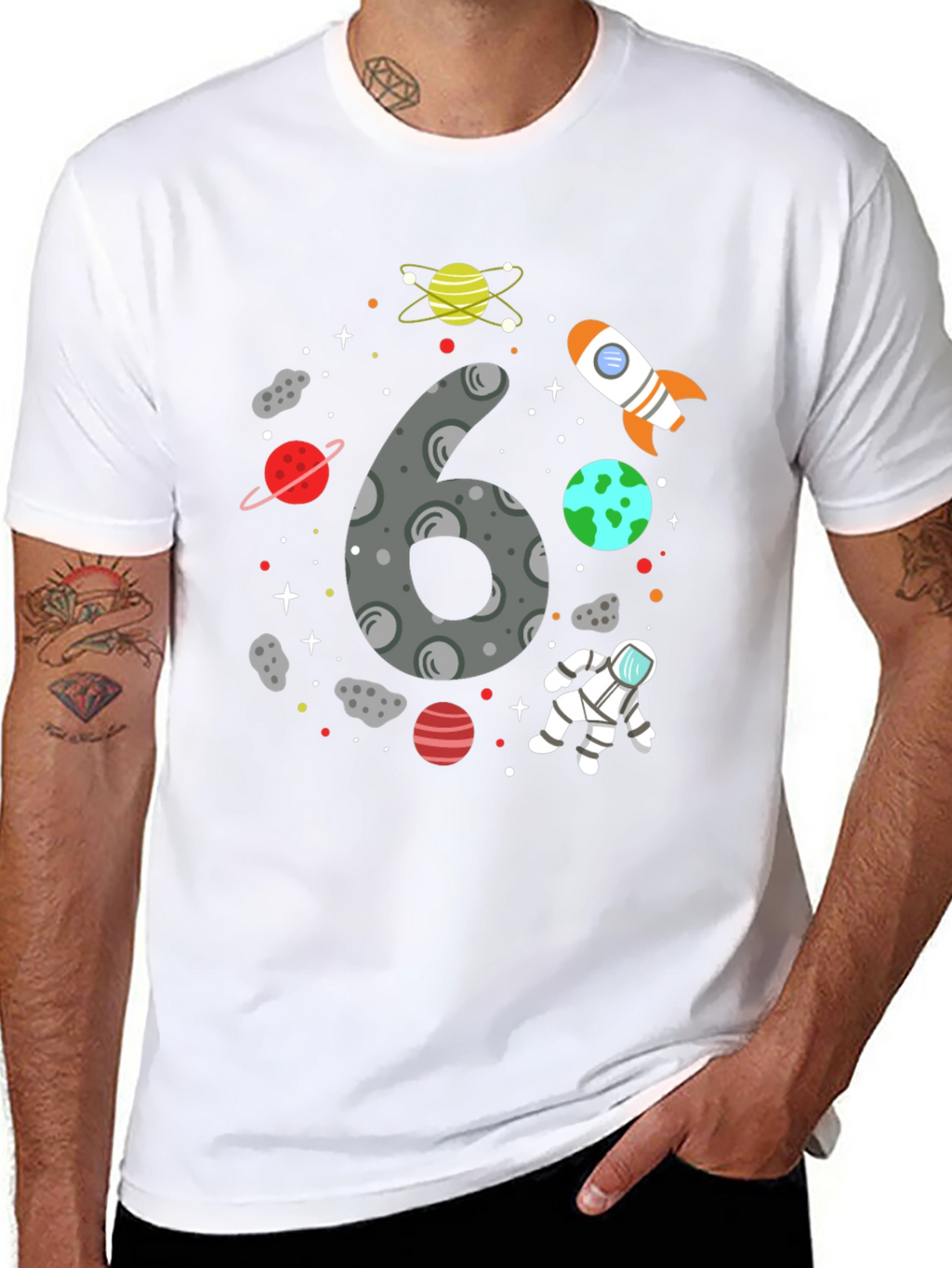 Cosmic 6th Birthday T-Shirt