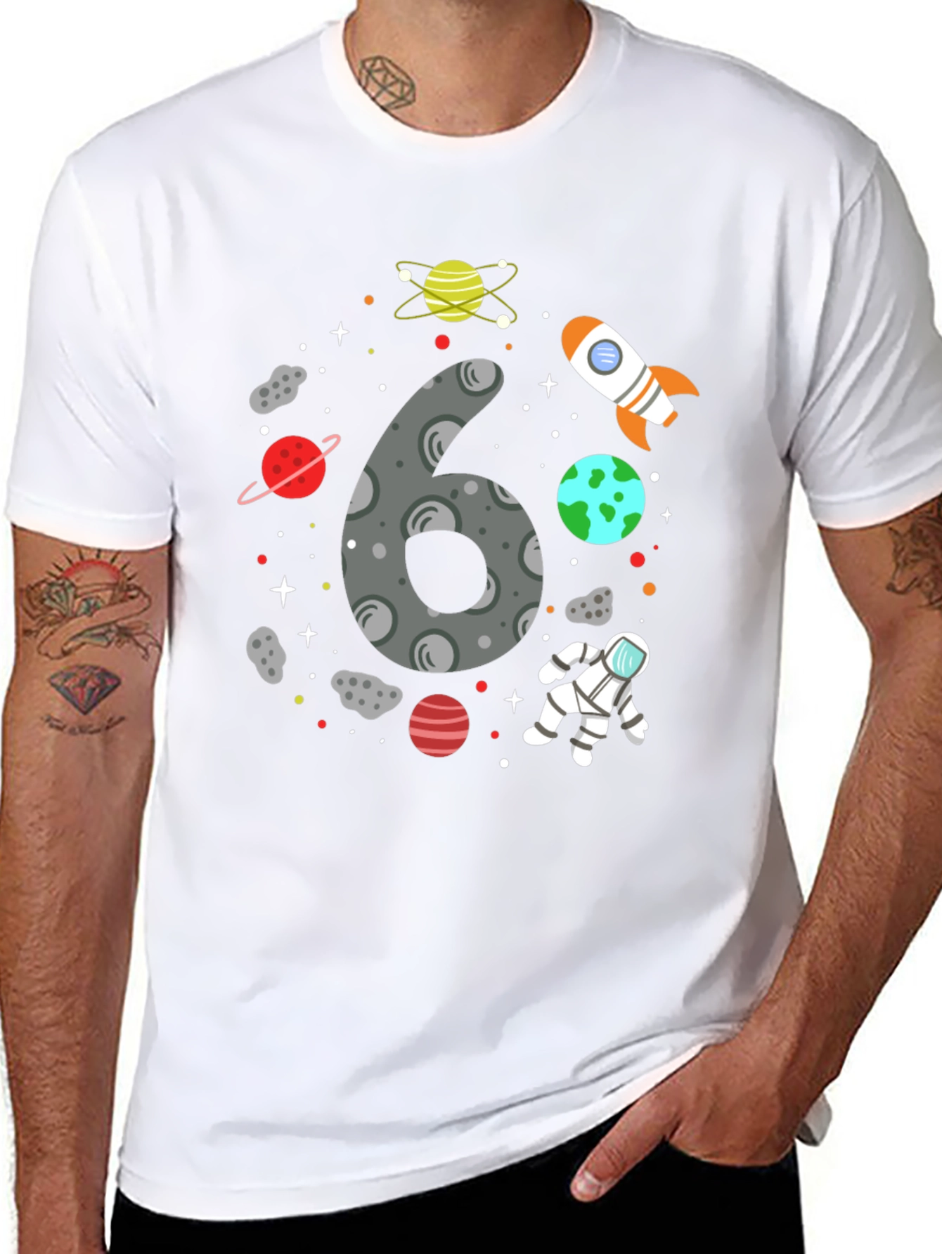 Cosmic 6th Birthday T-Shirt