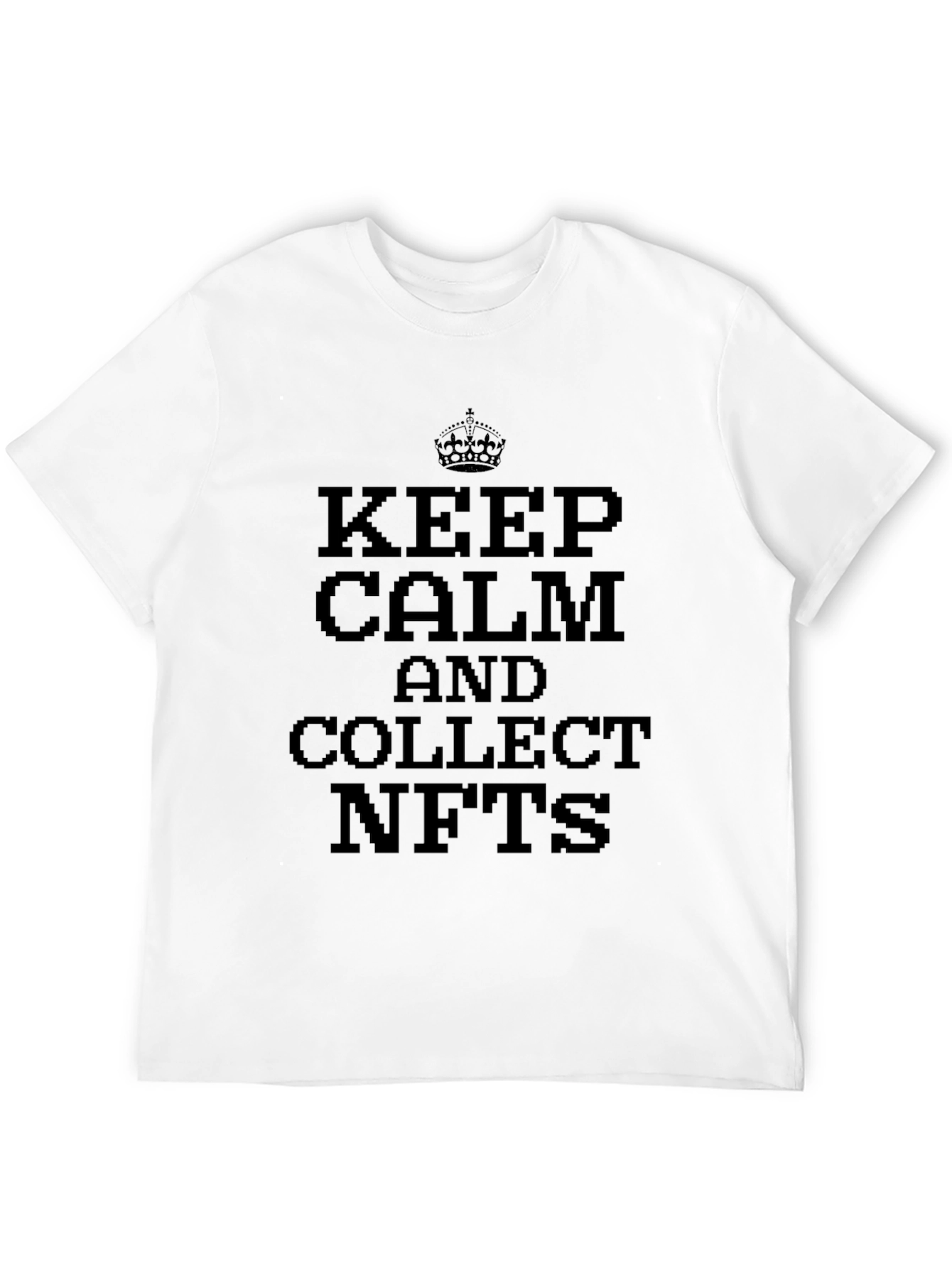 Keep Calm Collect NFTs T-Shirt - Black Tee