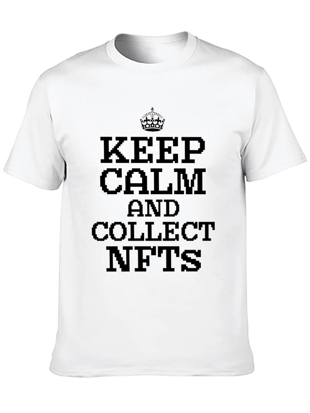 Keep Calm Collect NFTs T-Shirt - Black Tee