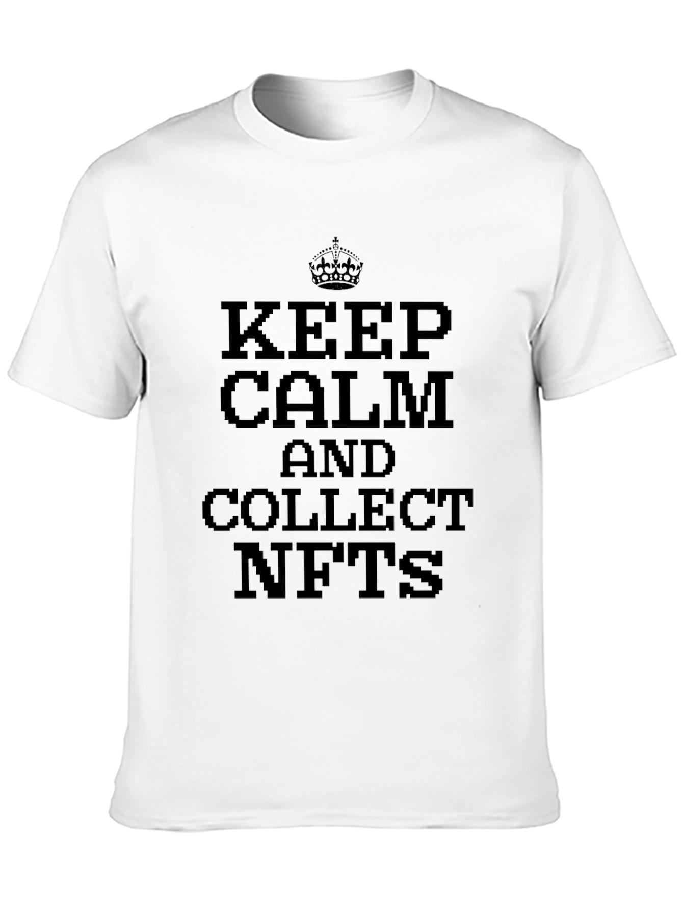 Keep Calm Collect NFTs T-Shirt - Black Tee