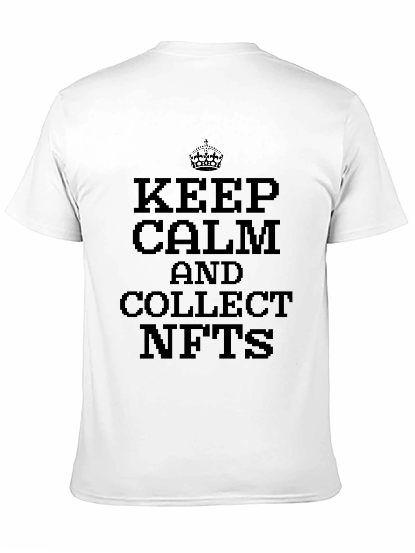 Keep Calm Collect NFTs T-Shirt - Black Tee