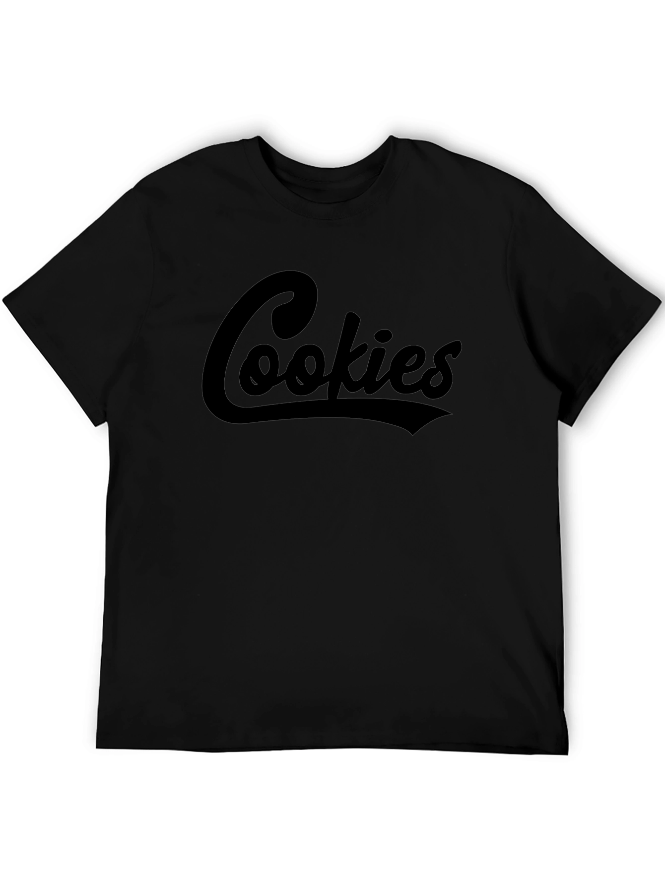Cookies Script Graphic Black T-Shirt