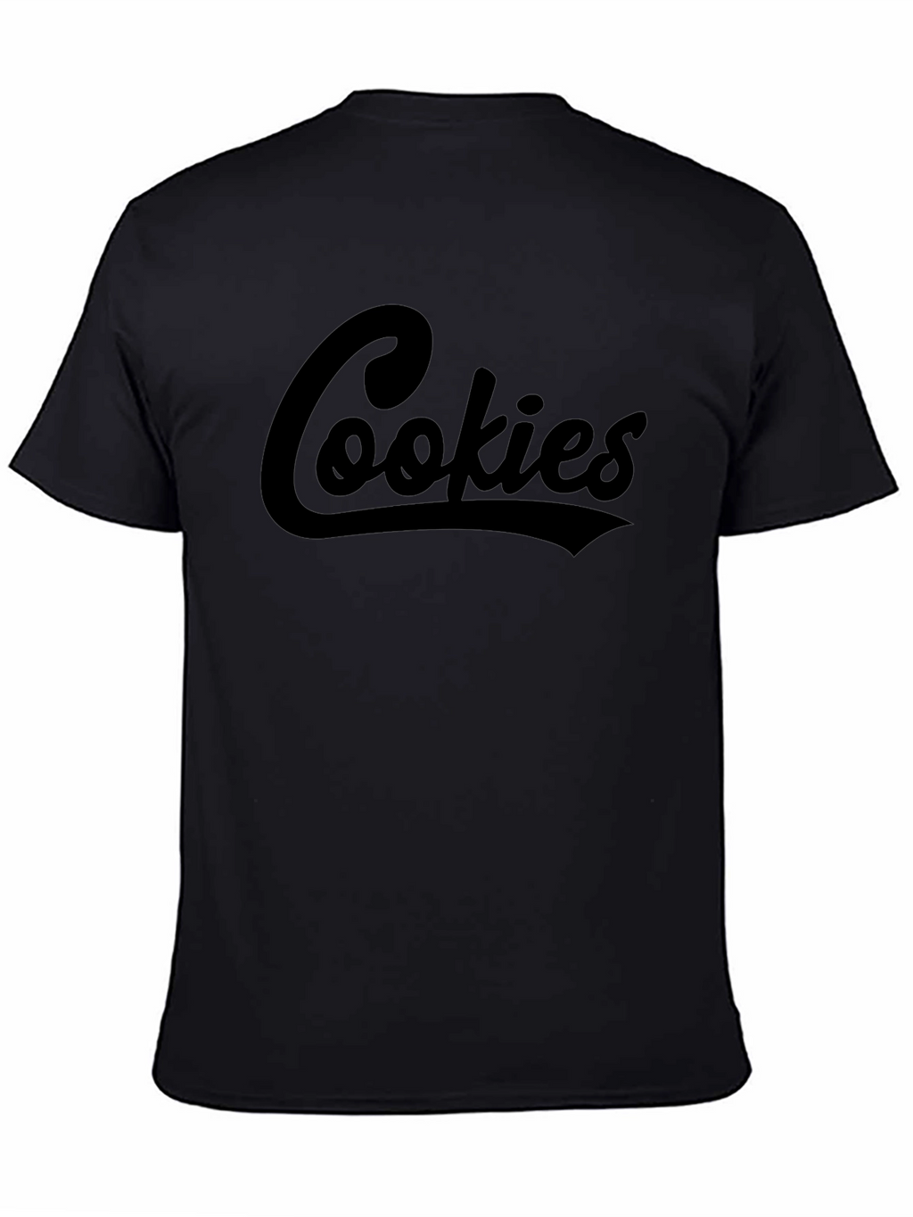 Cookies Script Graphic Black T-Shirt