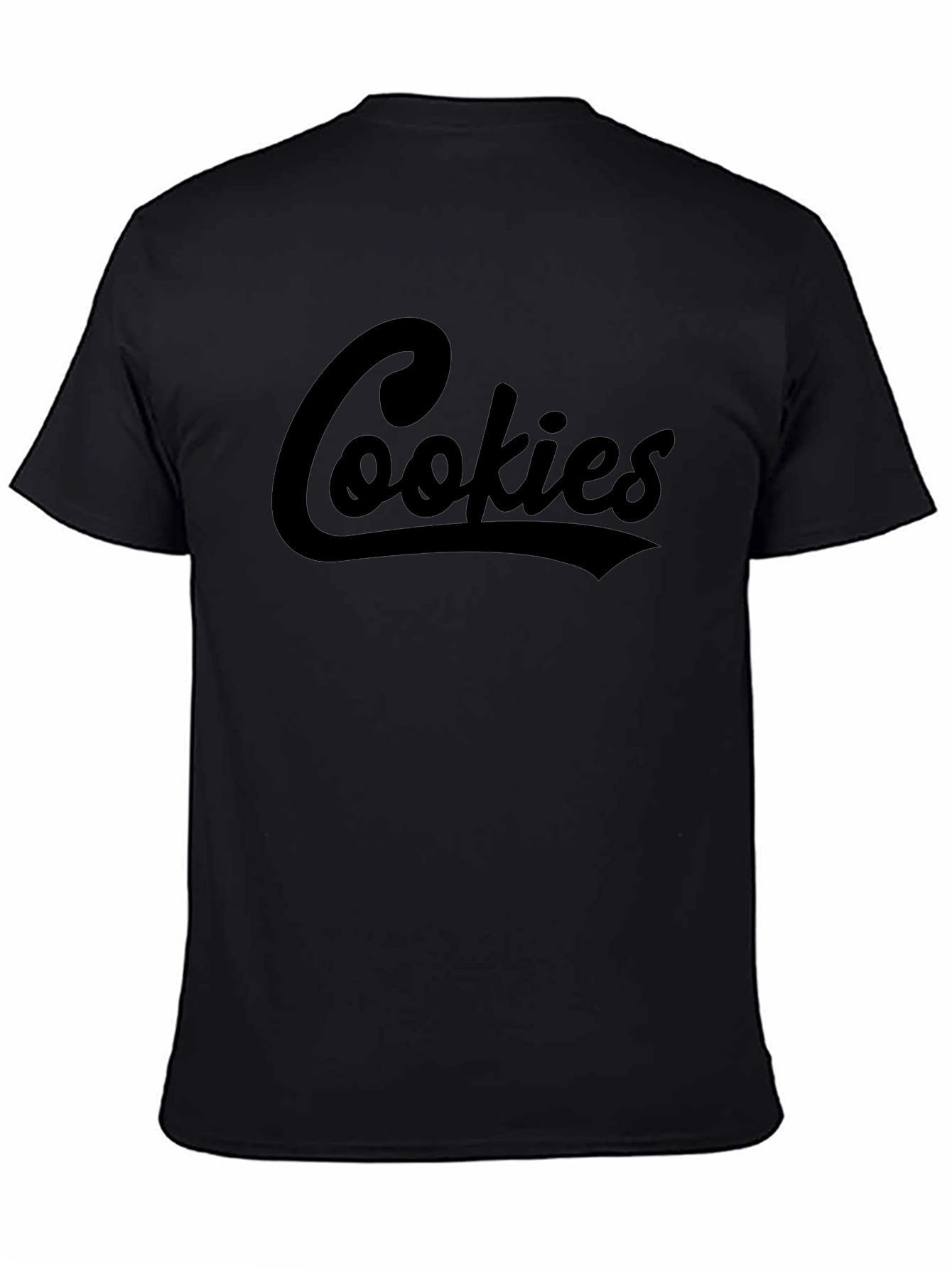Cookies Script Graphic Black T-Shirt