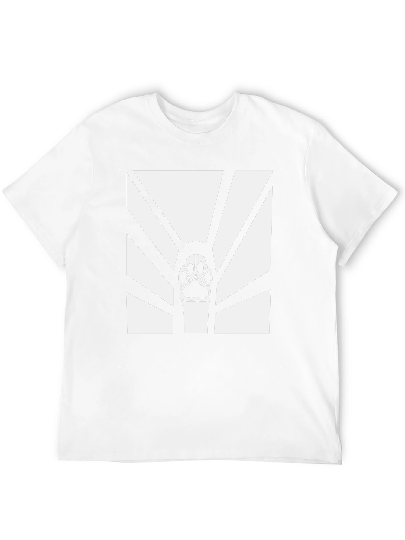 Paw Print Graphic T-Shirt - Black