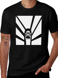 Paw Print Graphic T-Shirt - Black