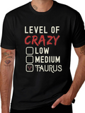 Crazy Taurus Zodiac Sign Mens T-Shirt