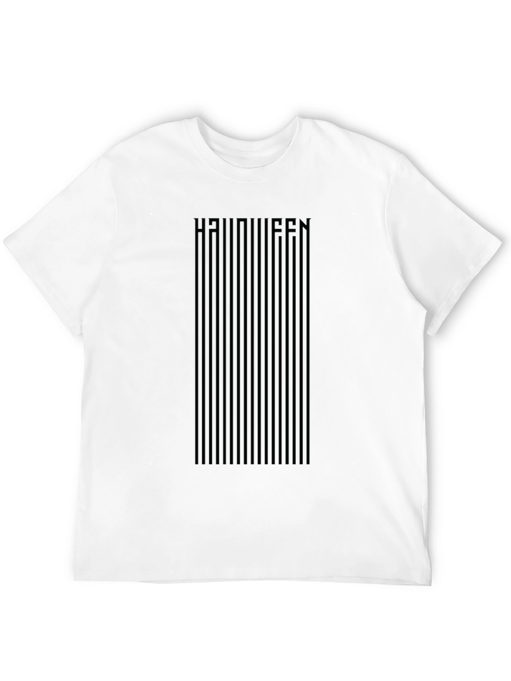 Halloween Striped T-Shirt - Modern Spooky Tee