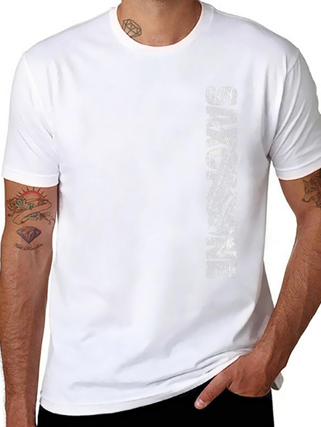 Cool Saxophone Music Lover Black T-Shirt
