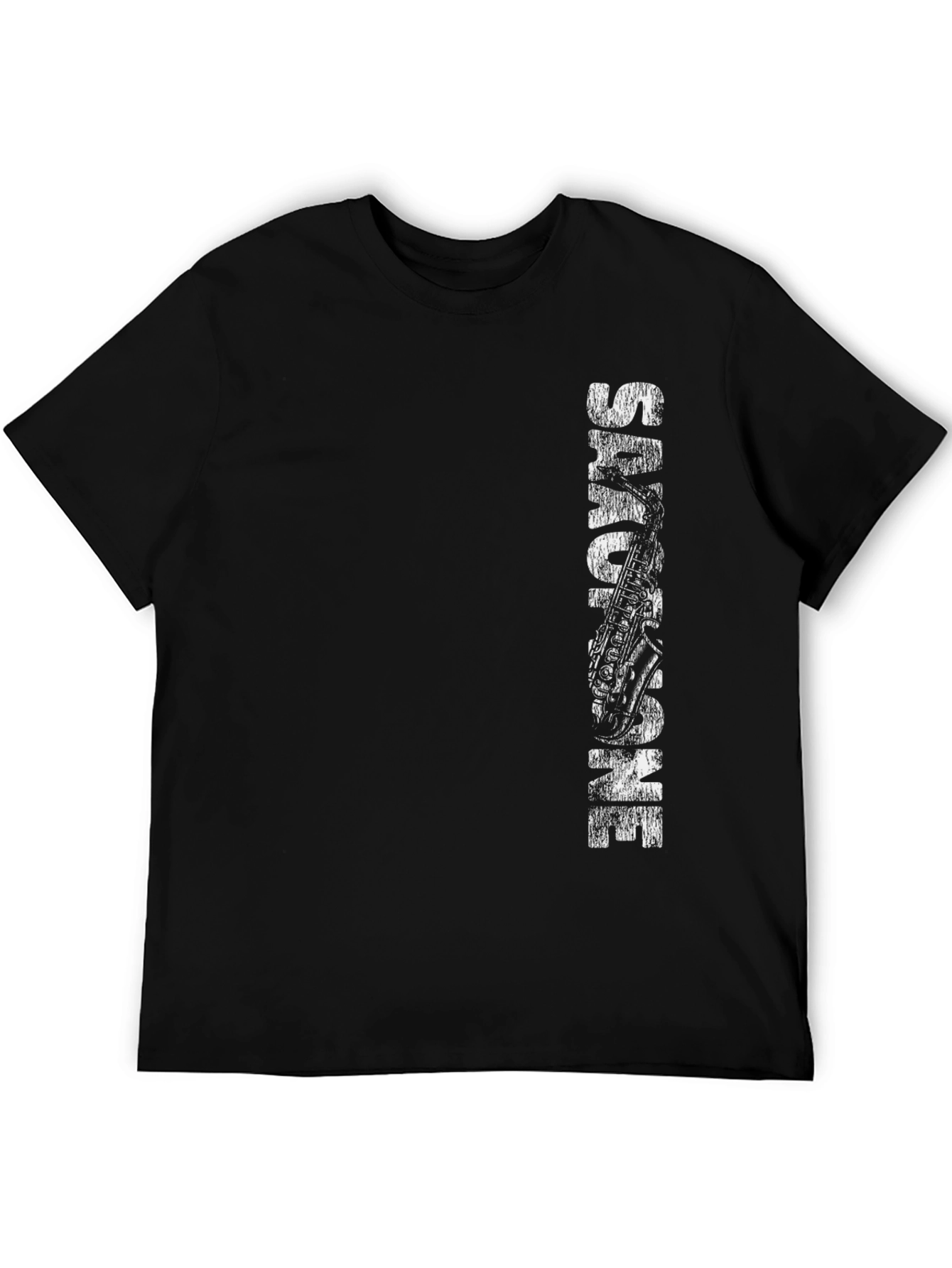 Cool Saxophone Music Lover Black T-Shirt
