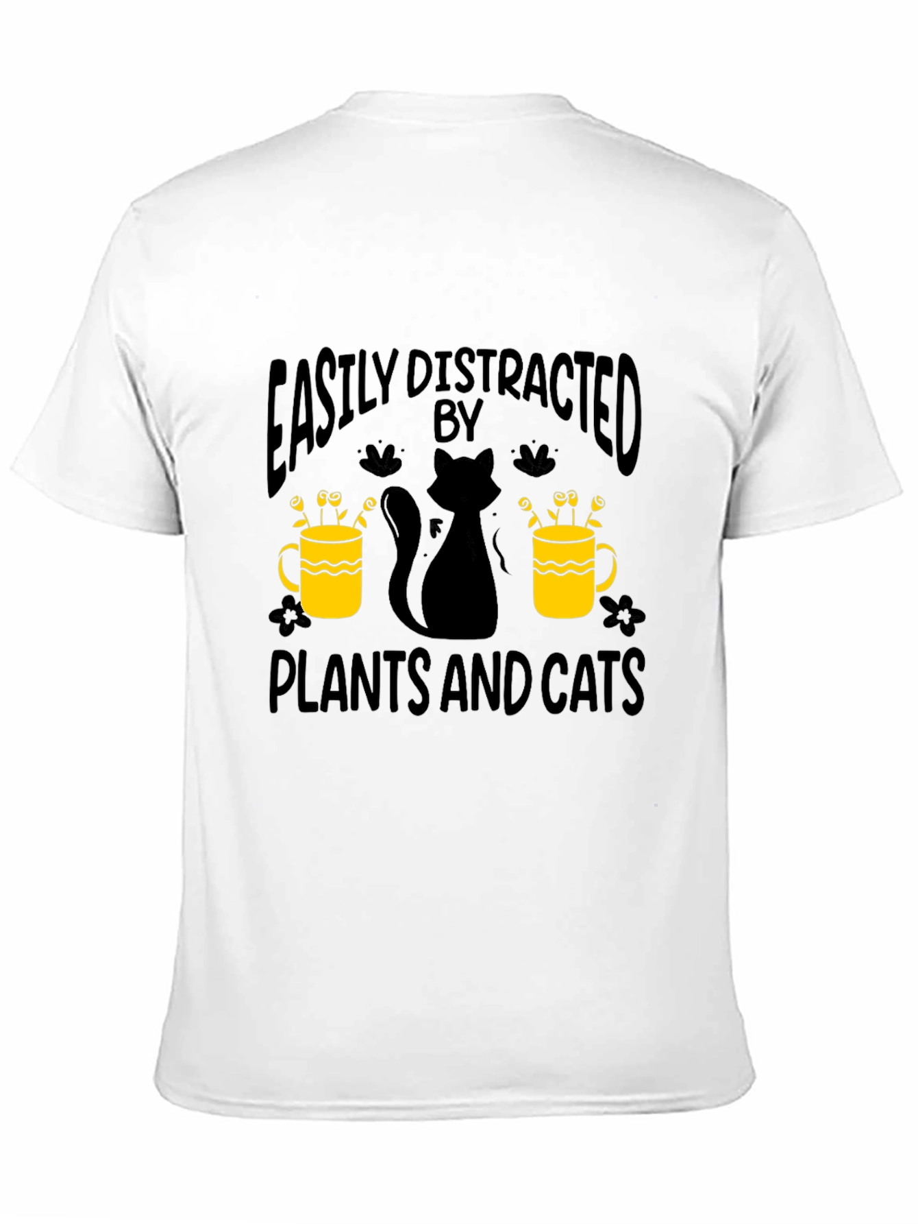 Easily Distracted By Plants And Cats T-Shirt