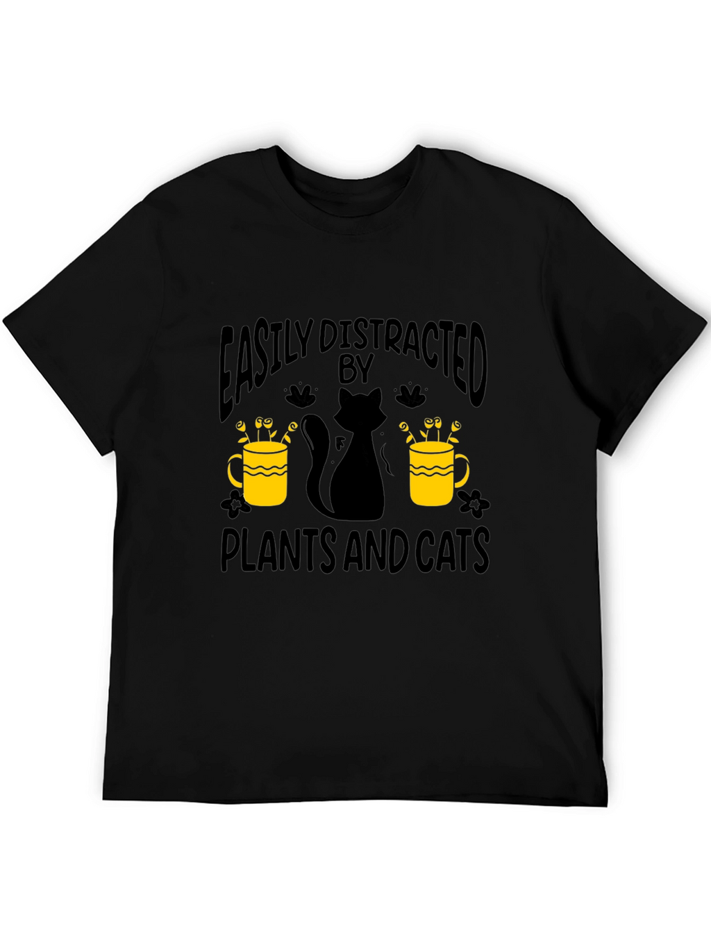 Easily Distracted By Plants And Cats T-Shirt