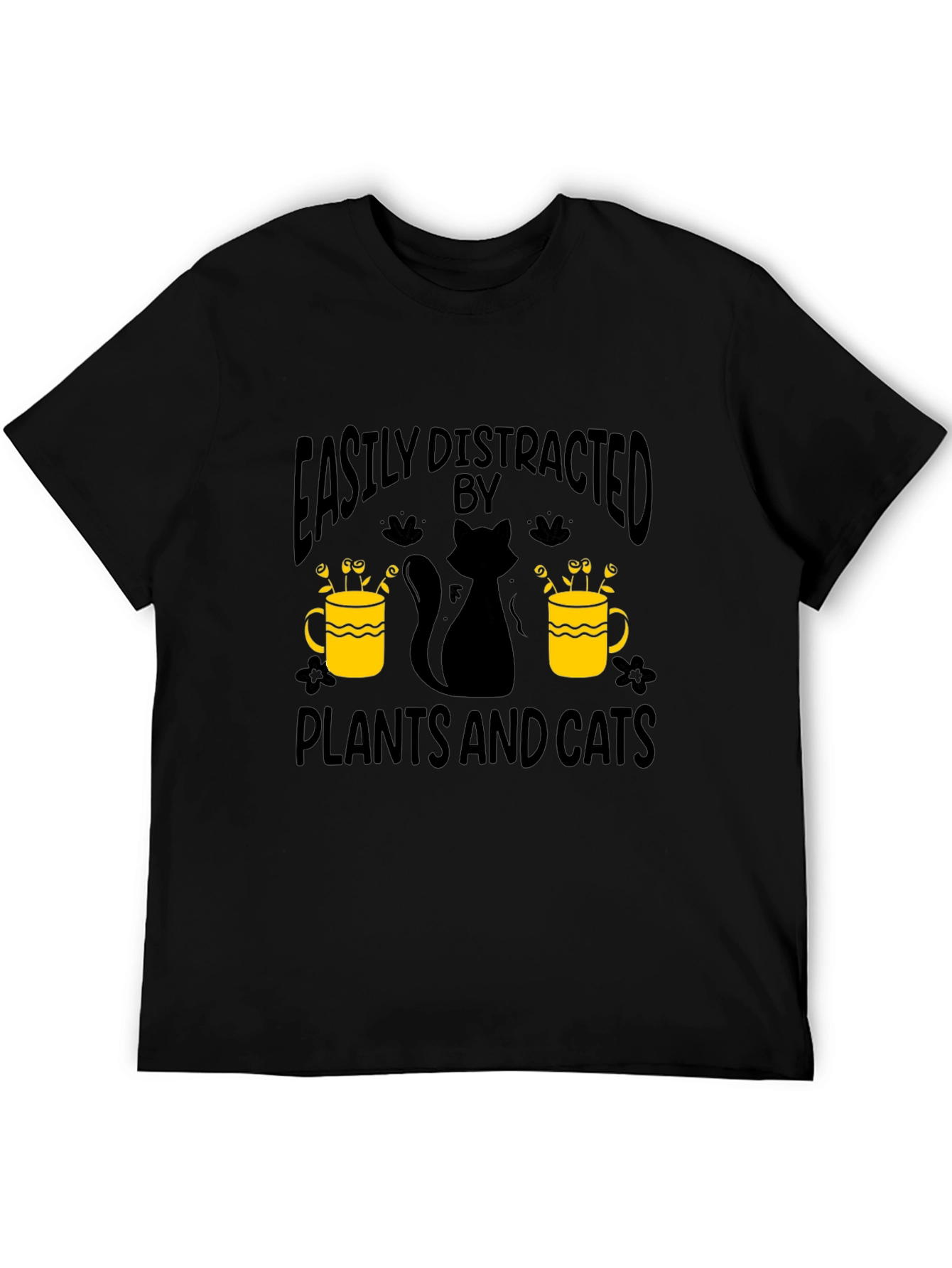 Easily Distracted By Plants And Cats T-Shirt