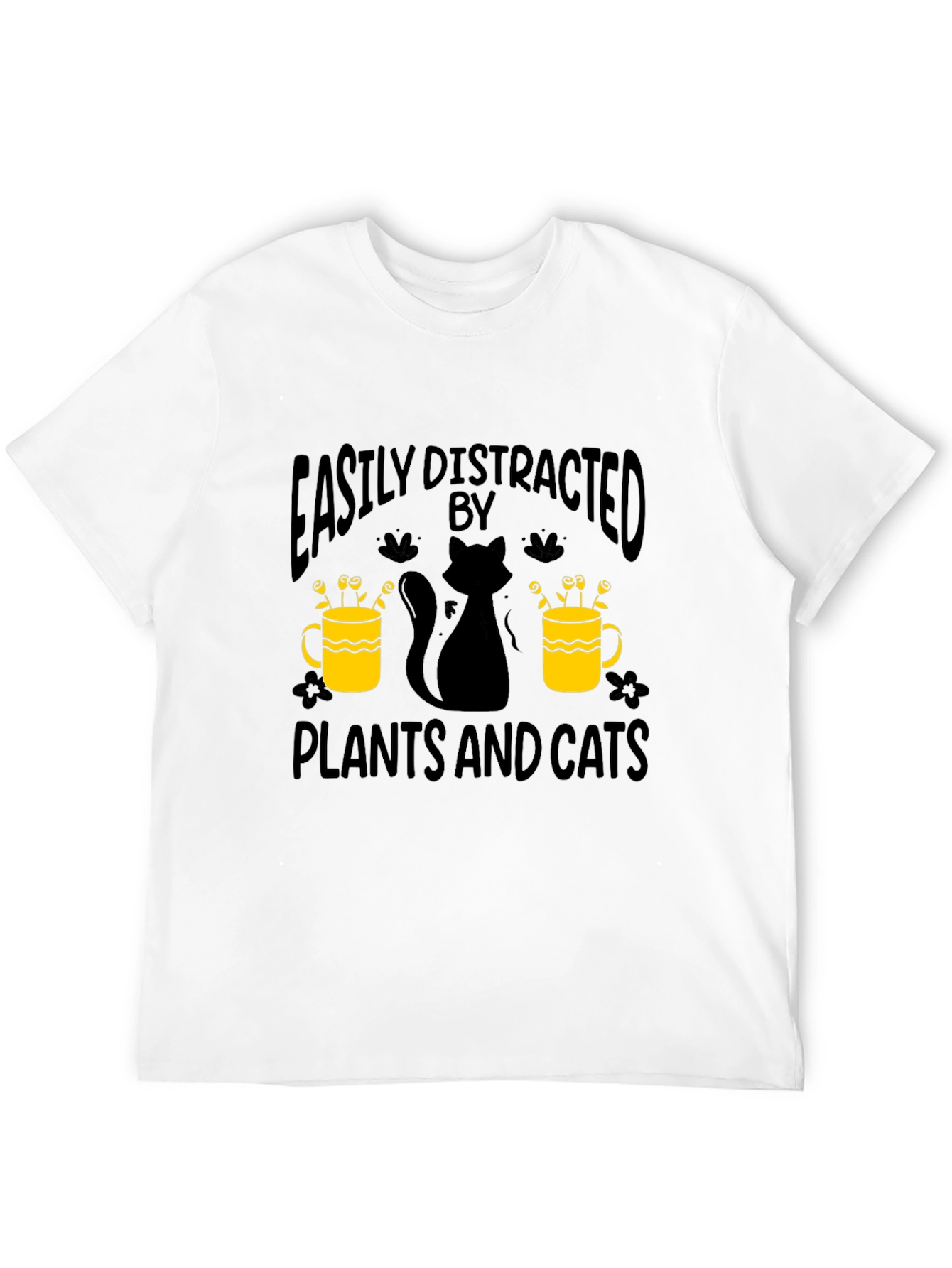 Easily Distracted By Plants And Cats T-Shirt