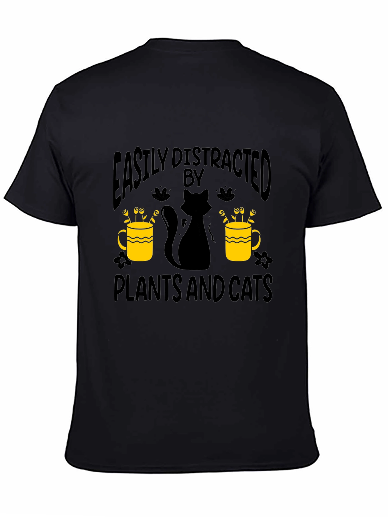 Easily Distracted By Plants And Cats T-Shirt