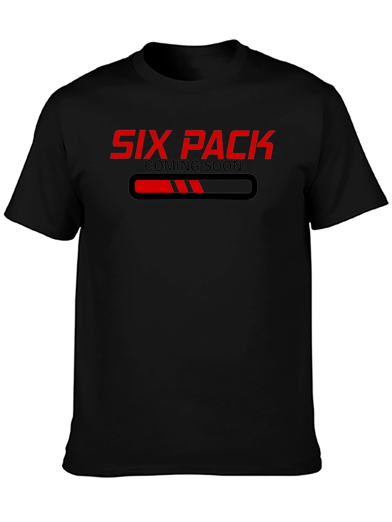 Six Pack Coming Soon Black Graphic Tee