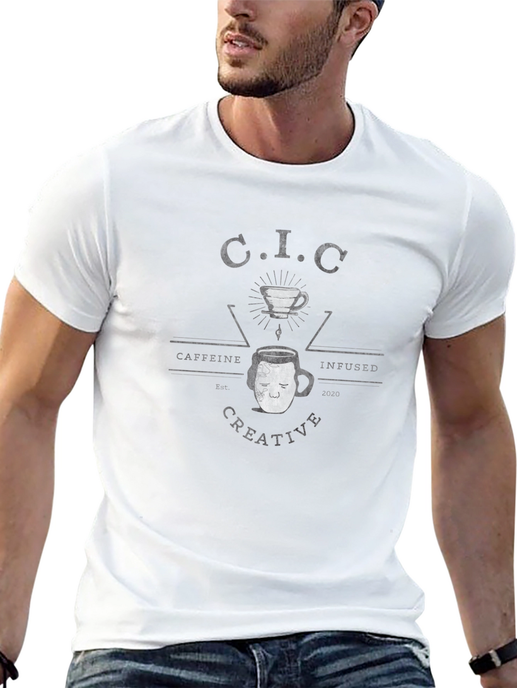 Unique Graphic Tee - Pour Over Coffee Face