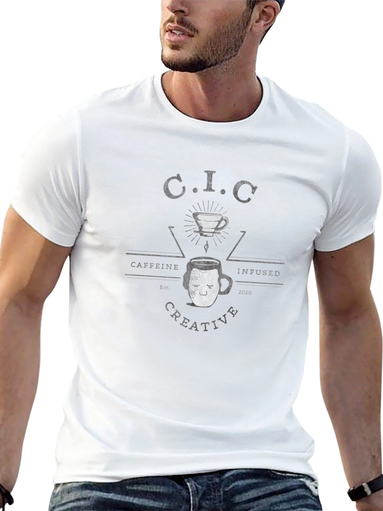 Unique Graphic Tee - Pour Over Coffee Face