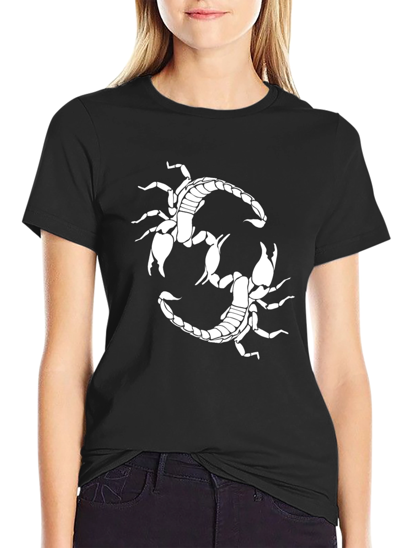 Scorpion Graphic Tee - Bold Black Cotton