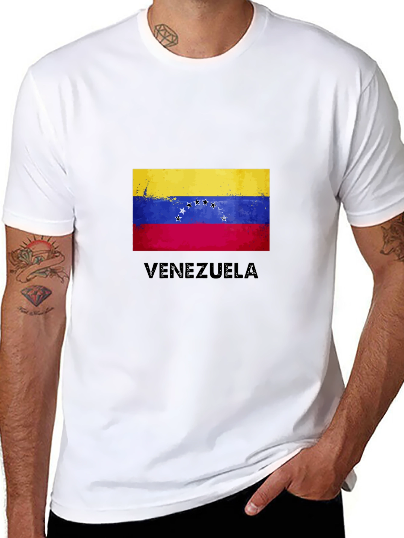 Venezuela Flag T-Shirt - Distressed Design