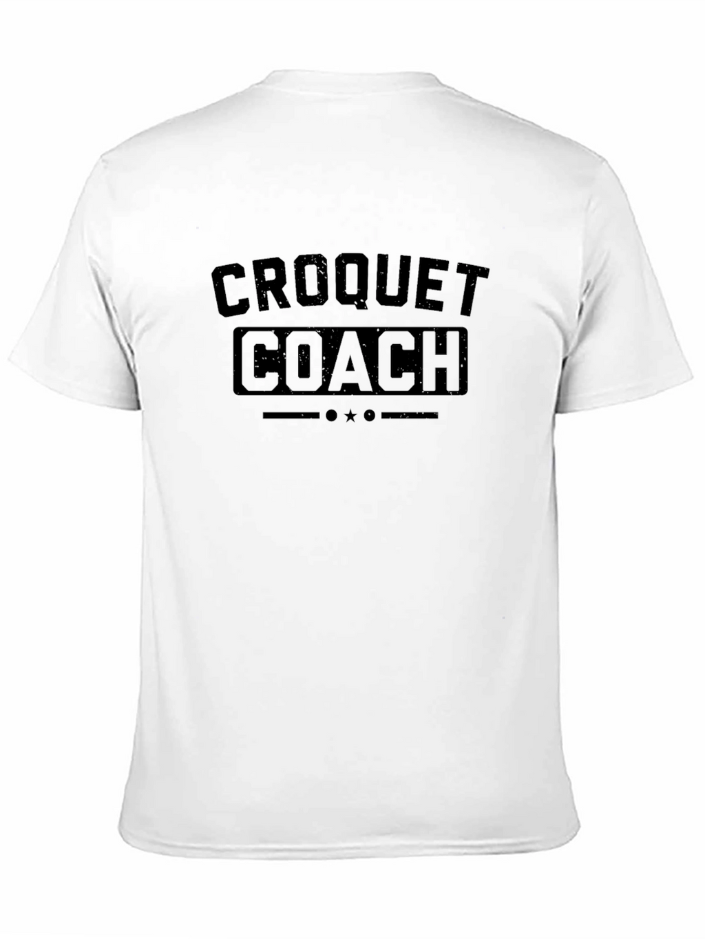 Croquet Coach Black T-Shirt