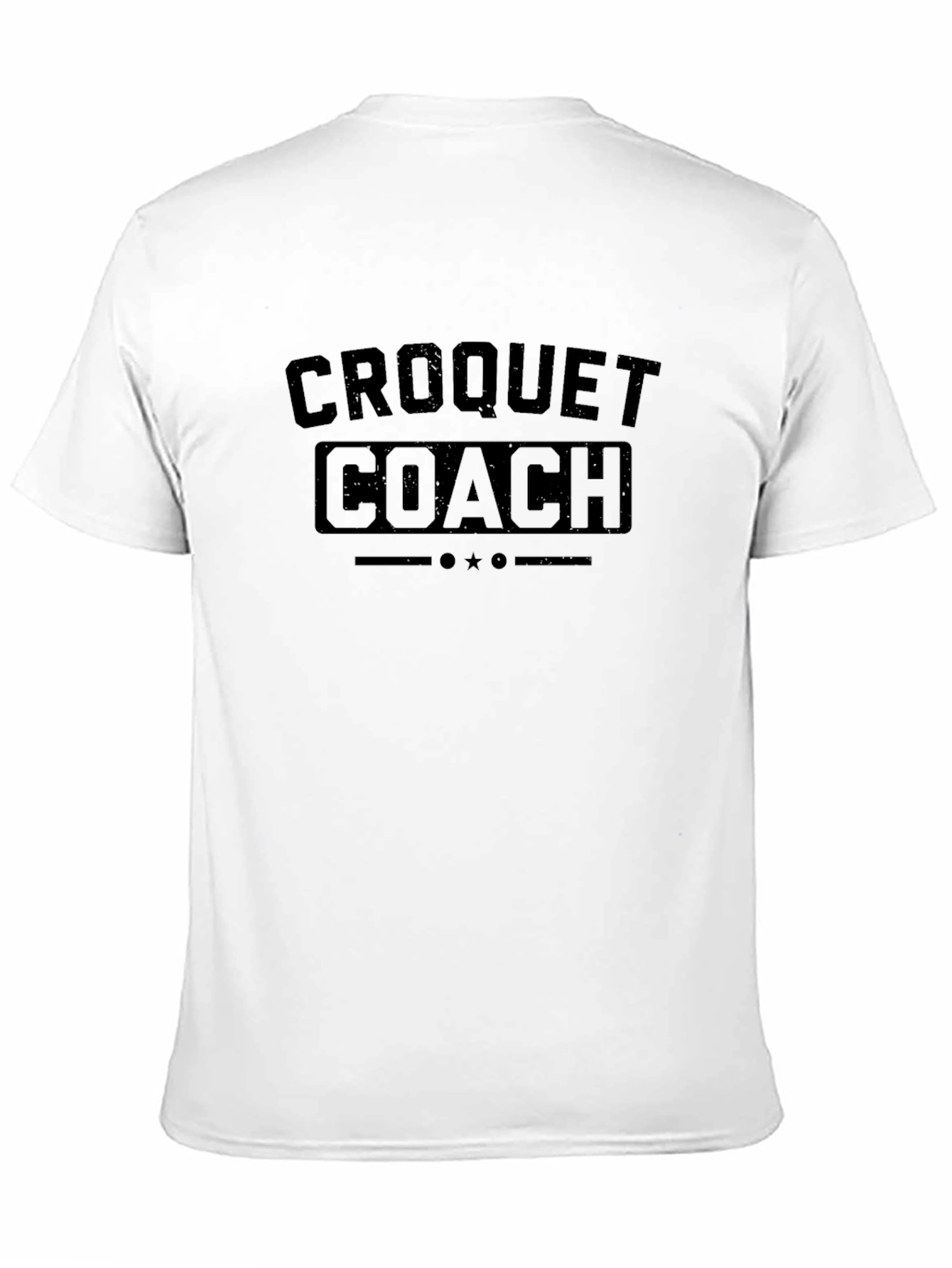 Croquet Coach Black T-Shirt