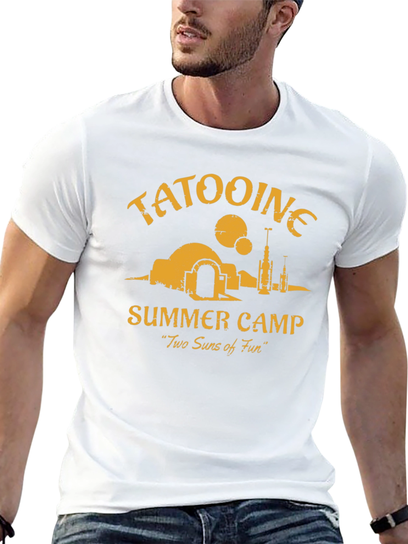 Tatooine Summer Camp Black Graphic Tee
